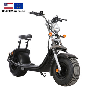 SC10 EEC/COC 2 Wheels 1000w/1500w/2000w Fat Tire Electric Scooter Citycoco Scrooser