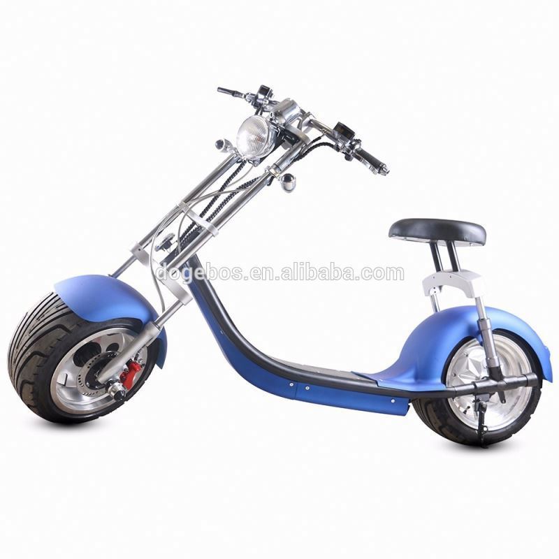 Dogebos SC14 COC EEC 72V Cheap Motor Removable Battery Adult Big Tire Citycoco Electric 3 Wheel Scooters