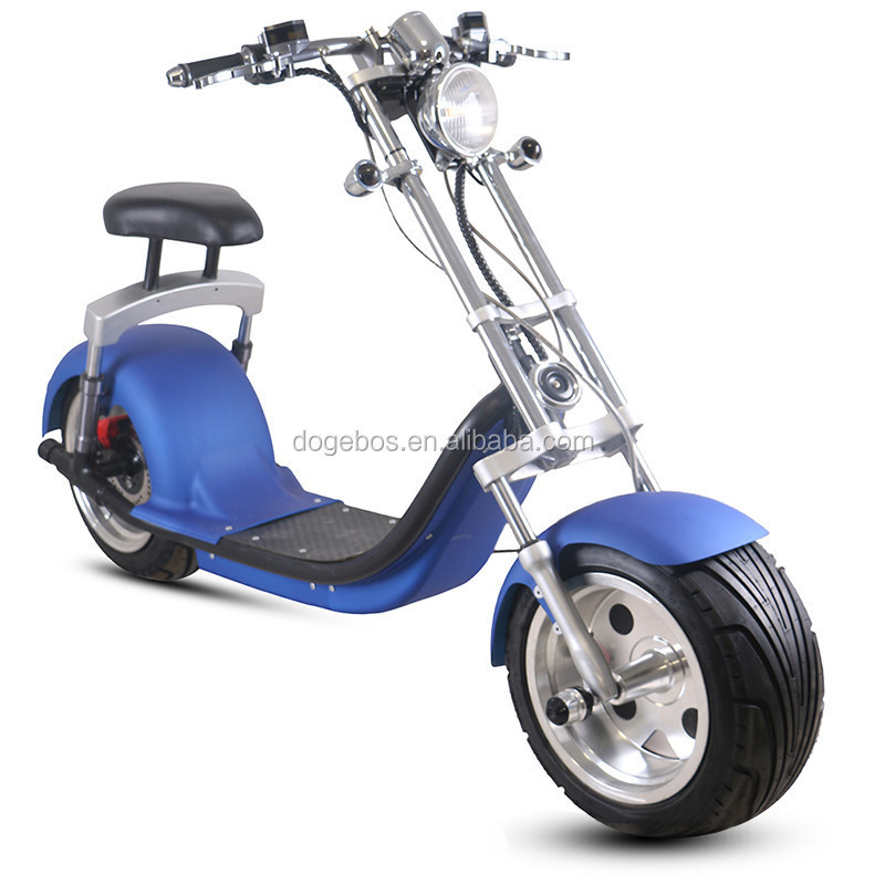 Dogebos SC14 COC EEC 72V Cheap Motor Removable Battery Adult Big Tire Citycoco Electric 3 Wheel Scooters