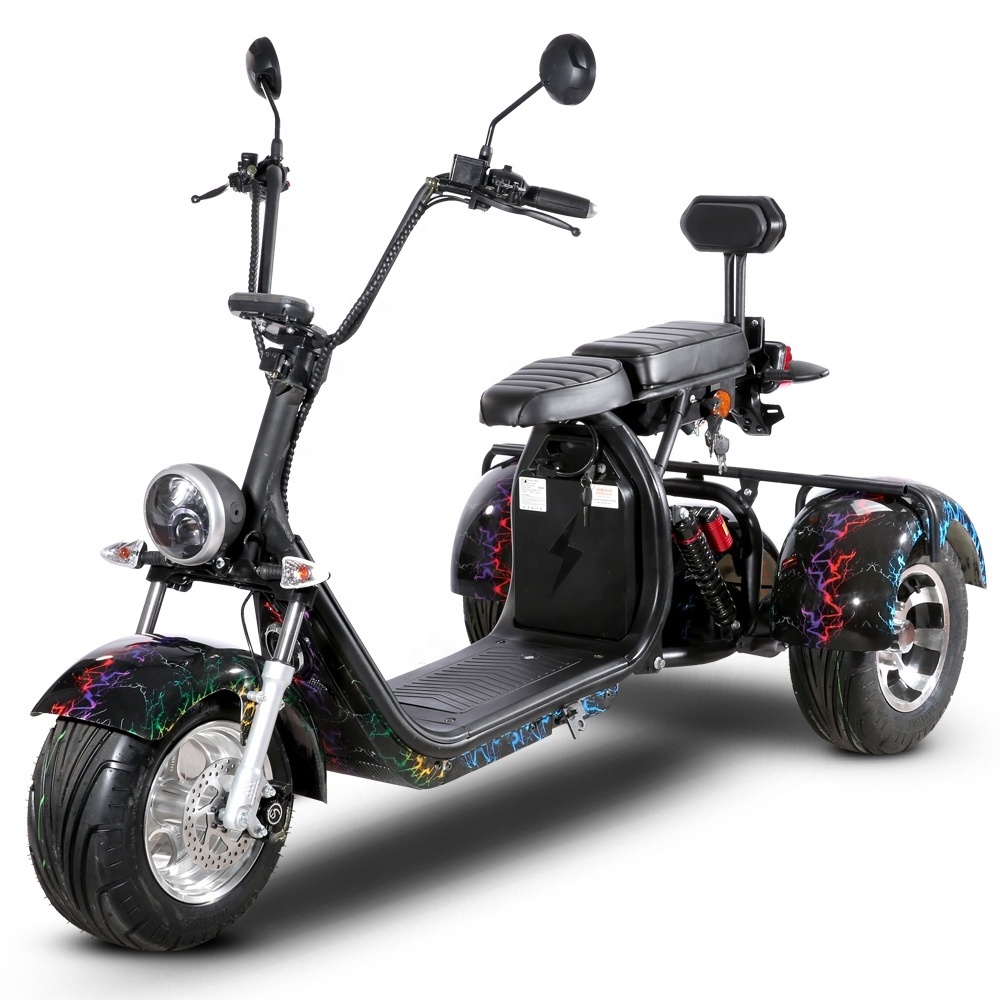 SC09 1500W Zappy 3 Wheel Citycoco Scooter EEC Motorcycles EEC Electric Scooter in European warehouse