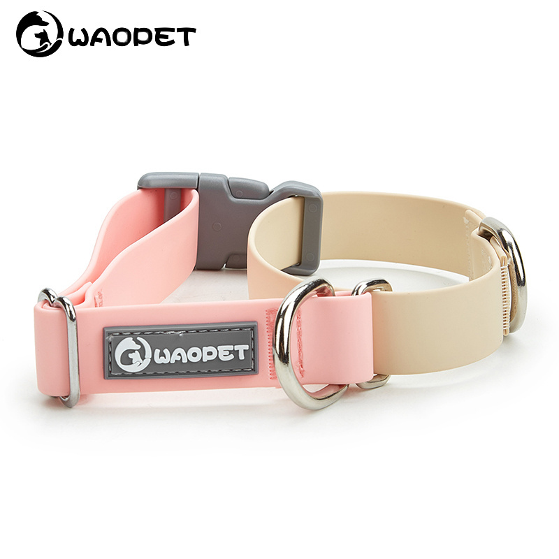 2023 New Product Safety High Waterproof Plastic Pet Dog Collars Durable Adjustable Gradient Color Dog Cat Collar