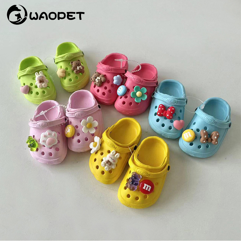 Hot selling Pet products Summer Dog Shoes Wear Resistant Breathable Crocs Beach Outdoor Non-slip Cute Pet Shoes