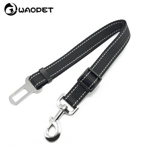 Pet Dog Cat Reflective Car Seat Belt Accessories Adjustable Small Dog Harness Medium Travel Clip Leashes Rope