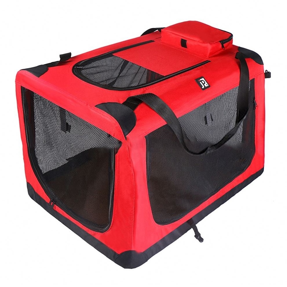 CWW   Dog Portable Cage Kennel Pet Tent Car Cage Out Carrying Bag Pet Delivery Room Dog Car Carrier Cage