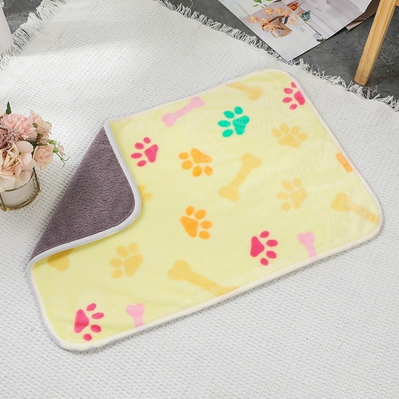 Factory Hot Pet Waterproof Blanket Pet Blanket Four Seasons Warm Flannel Washable Pet Mat Cat and Dog Sofa Mat