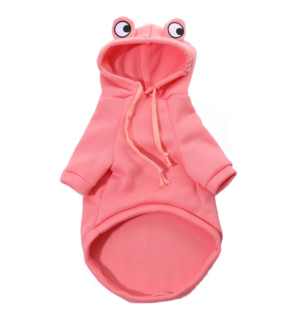 CuteHoodie Frog Shape Coats Pet Halloween Cosplay Costume Pet Clothes Hooded Sweatshirt for Puppies Cat