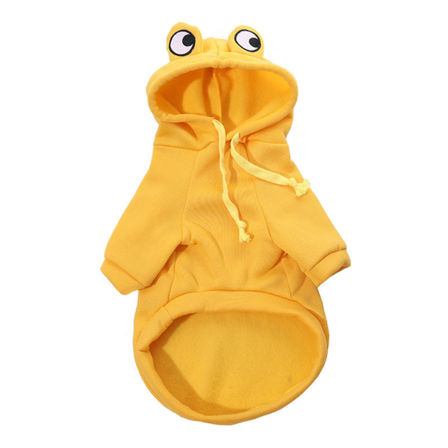 CuteHoodie Frog Shape Coats Pet Halloween Cosplay Costume Pet Clothes Hooded Sweatshirt for Puppies Cat