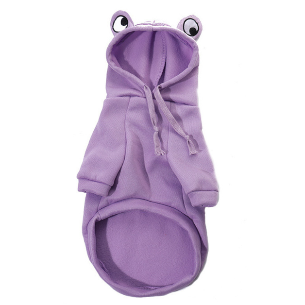 CuteHoodie Frog Shape Coats Pet Halloween Cosplay Costume Pet Clothes Hooded Sweatshirt for Puppies Cat