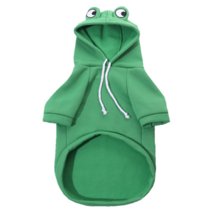 CuteHoodie Frog Shape Coats Pet Halloween Cosplay Costume Pet Clothes Hooded Sweatshirt for Puppies Cat