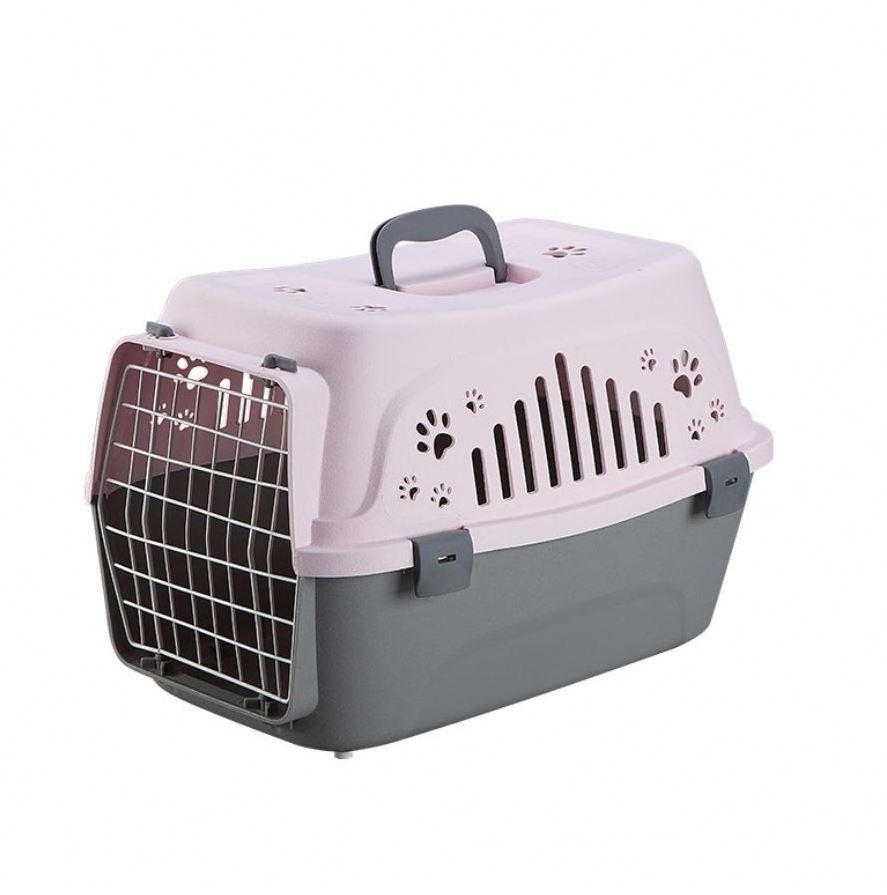 Pet Travel Crate Pet Cages Dog Travel Kennel CWW High Quality Plastic Fashion Solid Breathable Transport Travel 24 Hours Online