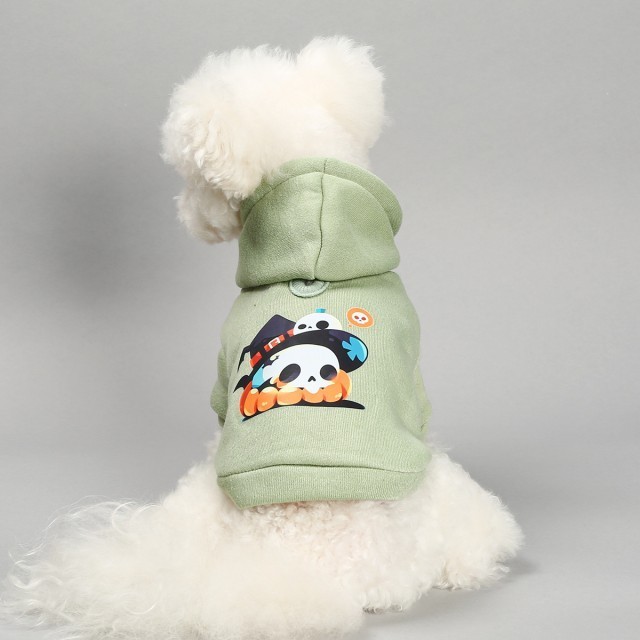 Pet Dog Hoodie Dog Basic Sweater Coat Cute Frog Shape Warm Winter Jacket Cat Cold Weather Clothes Outfit Outerwear Dog Halloween