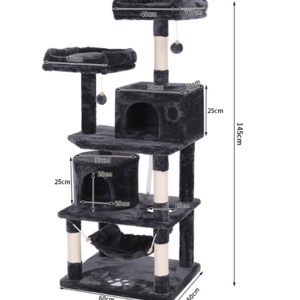 Cat Tree and Scratching Post Tower Beds Toys for Cats Accessories Pet Products Supplies Home