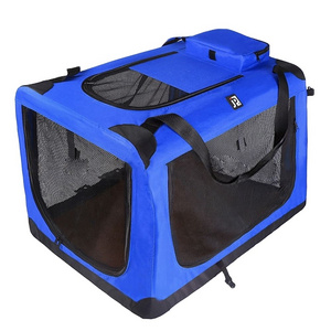 CWW   Dog Portable Cage Kennel Pet Tent Car Cage Out Carrying Bag Pet Delivery Room Dog Car Carrier Cage