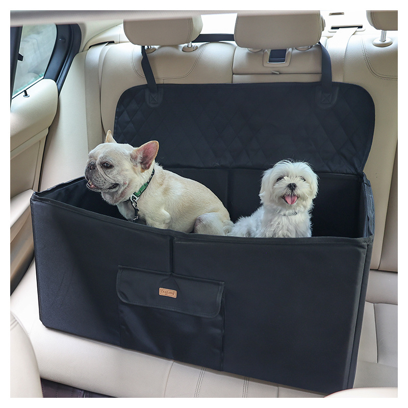 Upgraded Dog Booster Car Seat for 2 Small Medium Large Dogs Pet Travel High Dog Car Seat Bed