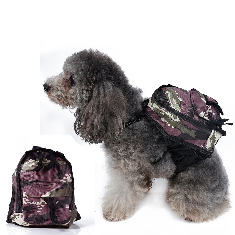 Outdoor Camping camouflage walking dog carrier bag ,Small medium luxury pet bag carrier