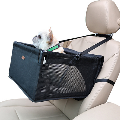 2 in 1 Dog Booster Seat Pets Car Seat Cover Bed for Dogs Raised Up Design Hanging Hammock Travel Dog Car Seat Bed BestSuppliers
