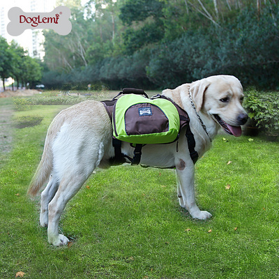 Outdoor Large Dog Backpack Pet Adjustable Saddle Bag Travel Camping Hiking Dog Carrier