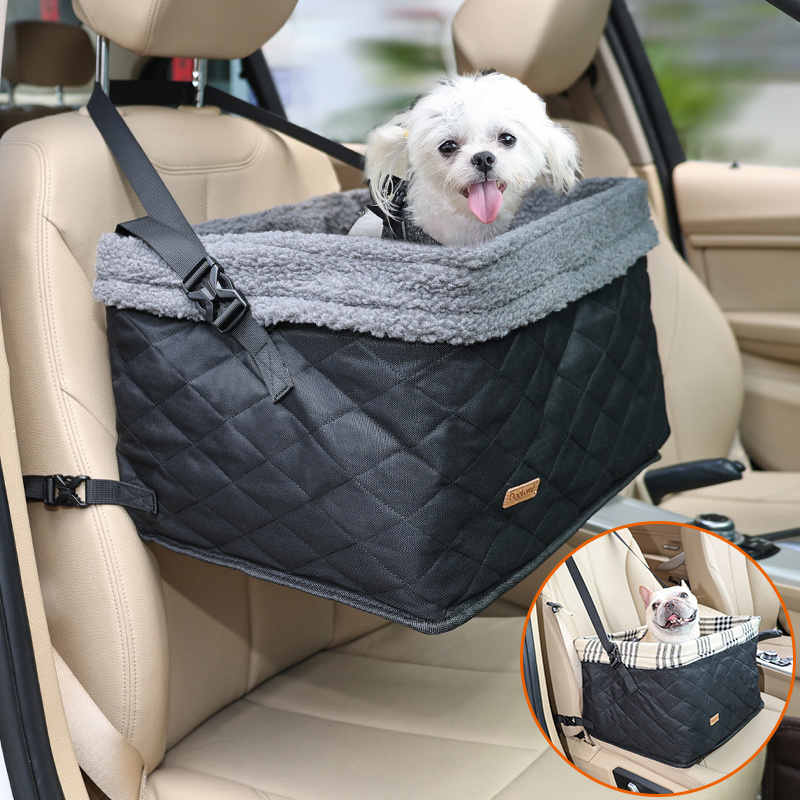 2023 Hot Luxury Nonslip Dual use winter summer durable soft dog hammock car seat bed for back seat