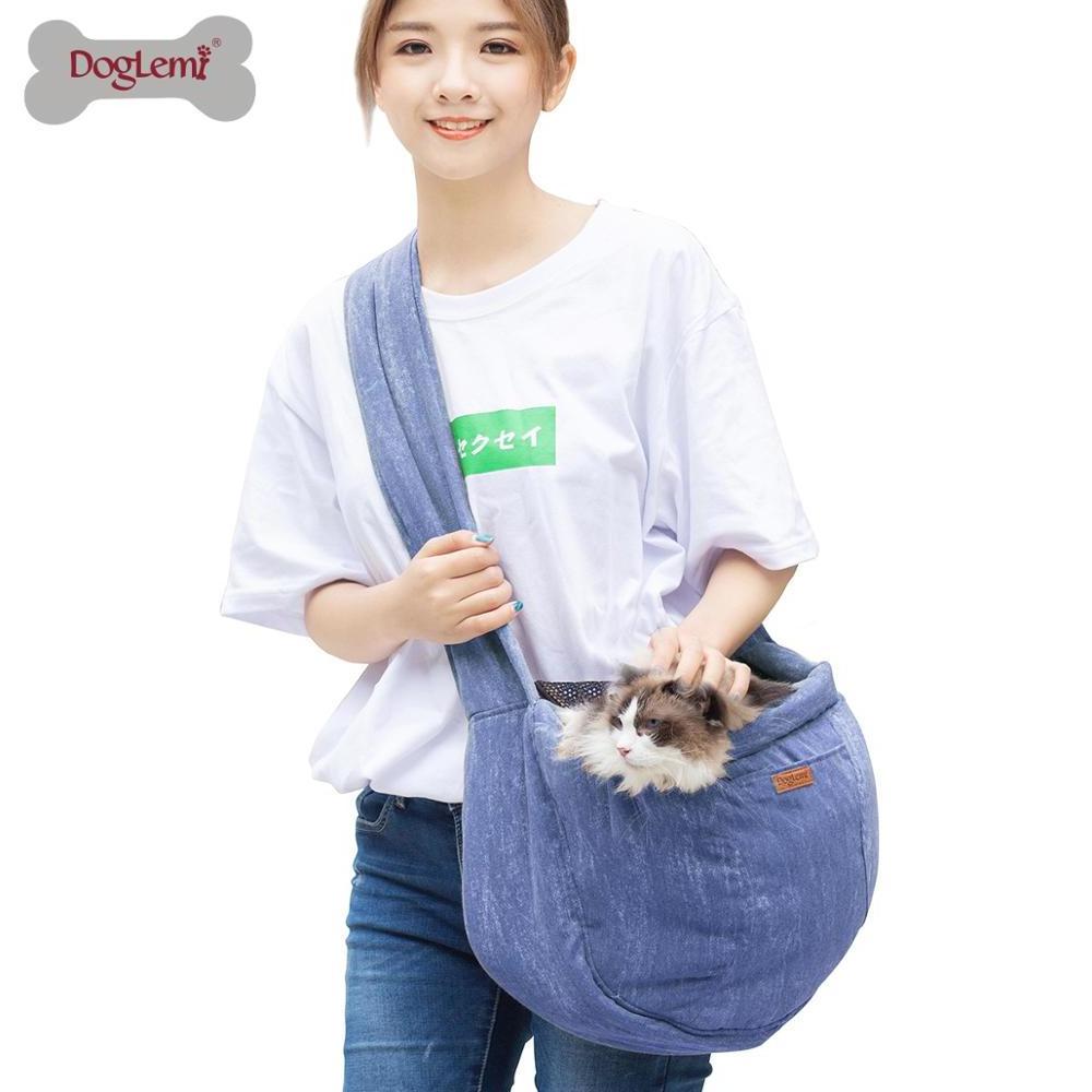 New Design Soft Canvas Retro Fashion Design Soft Cat Bag Dog Bag Pet Sling Shoulder Carry Bag