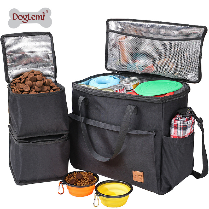 Airline Approved large capacity dog storage food bags accessories outdoor pet supplies kit carrier dog travel bag