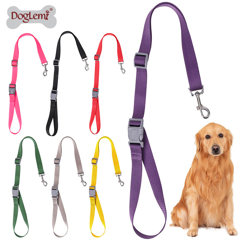 Durable Nylon Dog Traction Rope Adjustable Leash Quick Release Dog Lead walking Dog Leashes