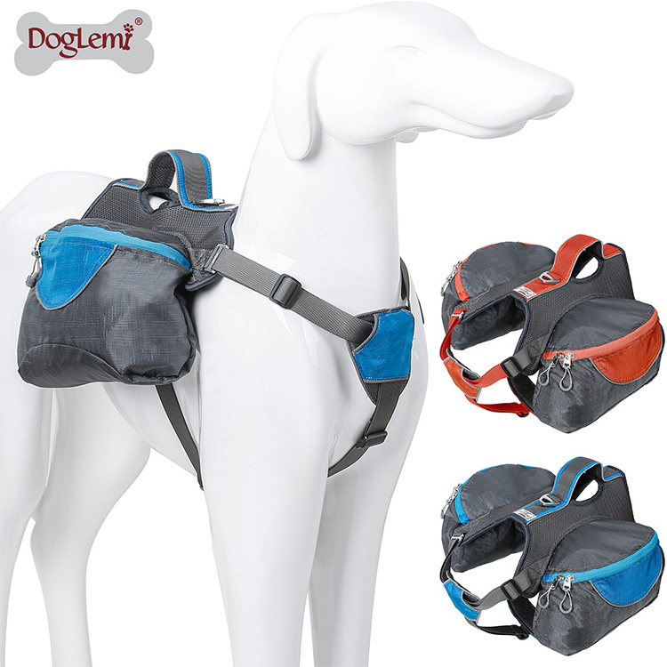 Pet dog self saddle bag harness backpack ,Pet backpack carrier dog saddle