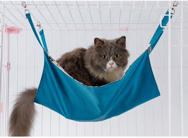 Custom Soft Pet Cage Hammock Canvas Hanging Cat Swing Window Hammock Bed