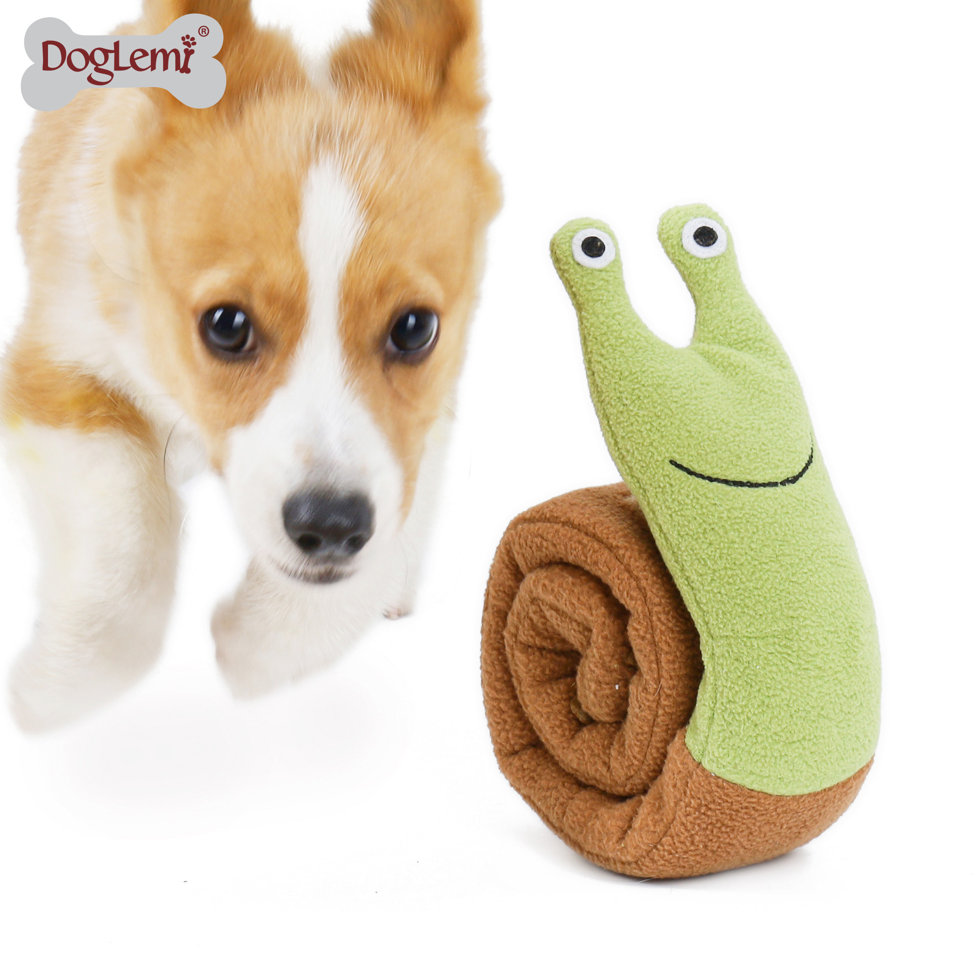 Magic snail design interactive smart dog toy nosework toys ,dog toys for aggressive chewers