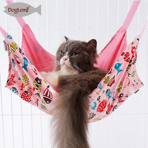 Custom Soft Pet Cage Hammock Canvas Hanging Cat Swing Window Hammock Bed