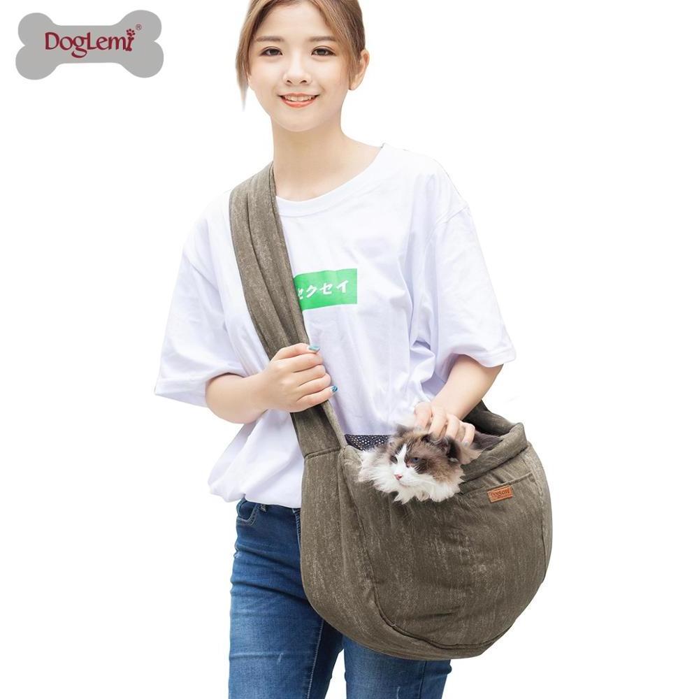 New Design Soft Canvas Retro Fashion Design Soft Cat Bag Dog Bag Pet Sling Shoulder Carry Bag