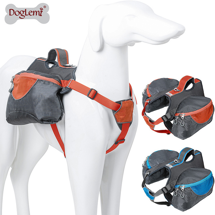 Pet dog self saddle bag harness backpack ,Pet backpack carrier dog saddle