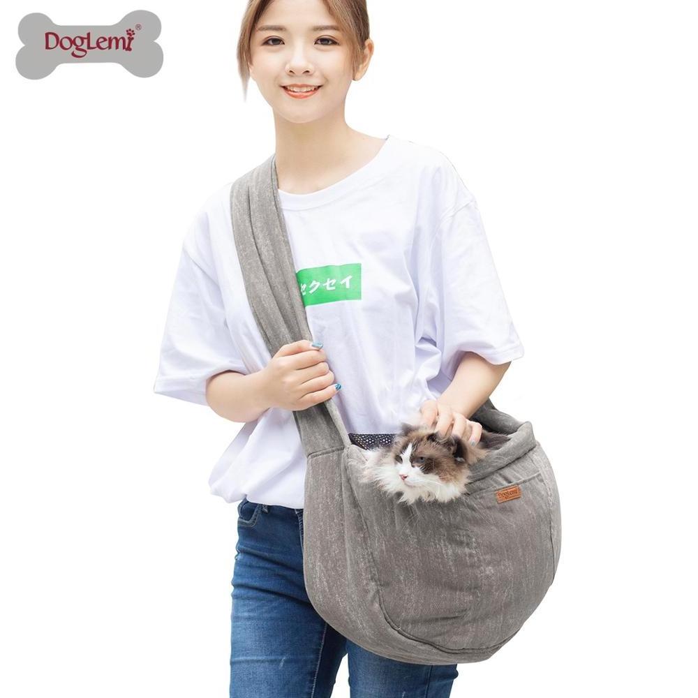 New Design Soft Canvas Retro Fashion Design Soft Cat Bag Dog Bag Pet Sling Shoulder Carry Bag