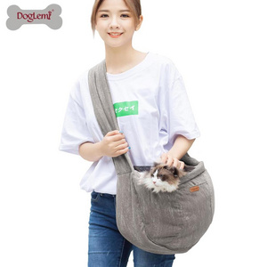 New Design Soft Canvas Retro Fashion Design Soft Cat Bag Dog Bag Pet Sling Shoulder Carry Bag