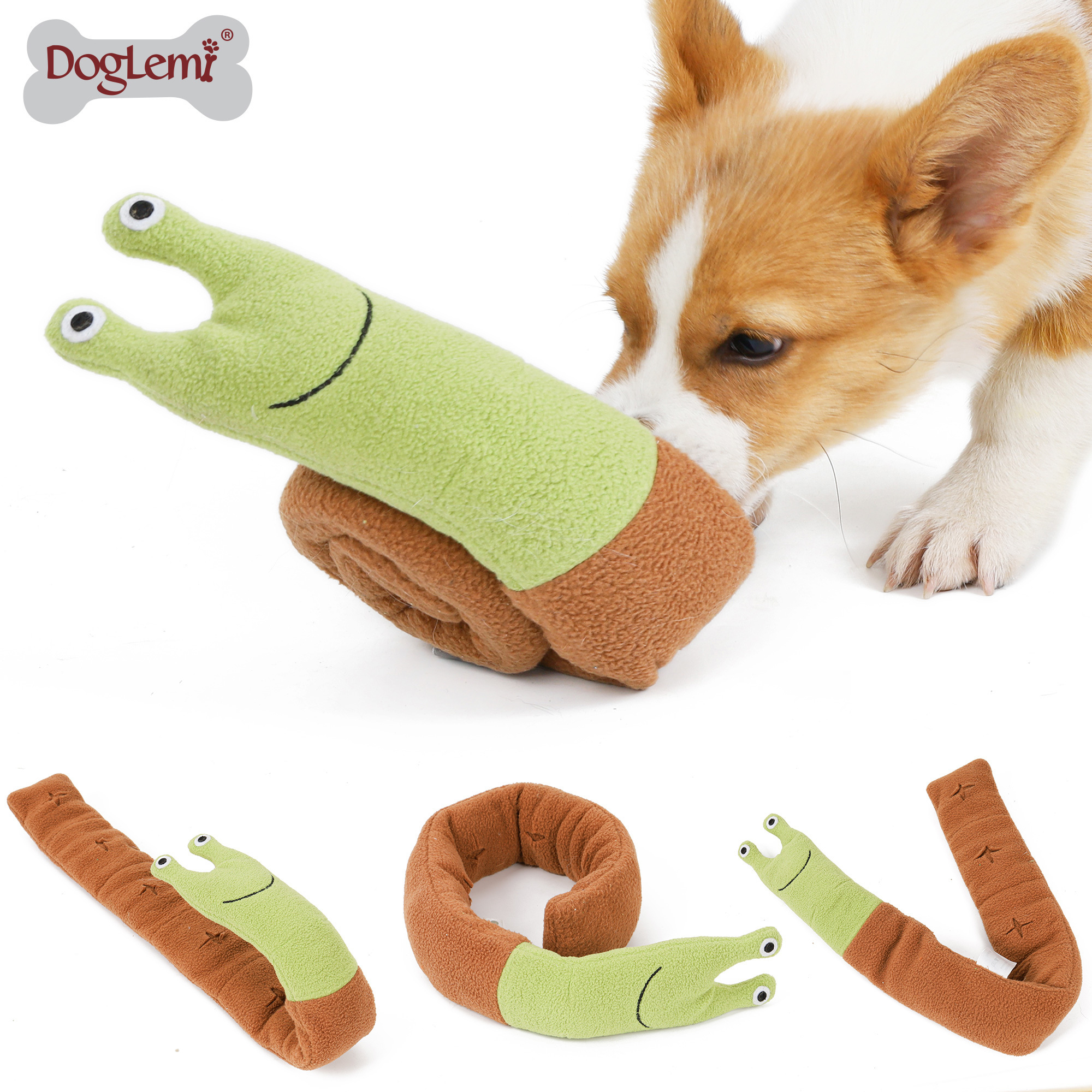 Magic snail design interactive smart dog toy nosework toys ,dog toys for aggressive chewers