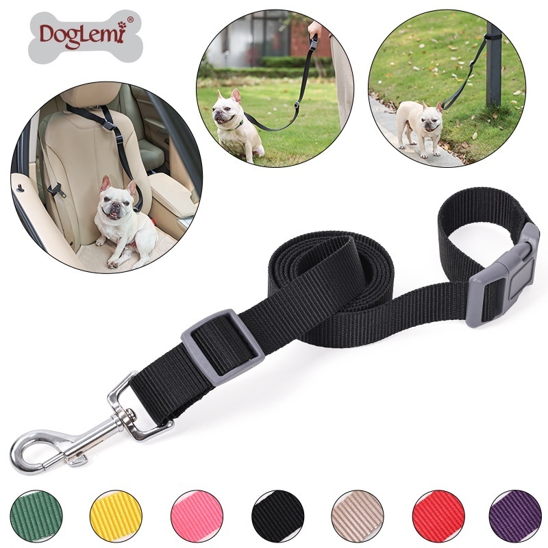 Durable Nylon Dog Traction Rope Adjustable Leash Quick Release Dog Lead walking Dog Leashes