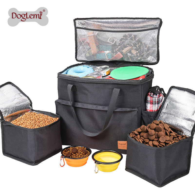 Airline Approved large capacity dog storage food bags accessories outdoor pet supplies kit carrier dog travel bag