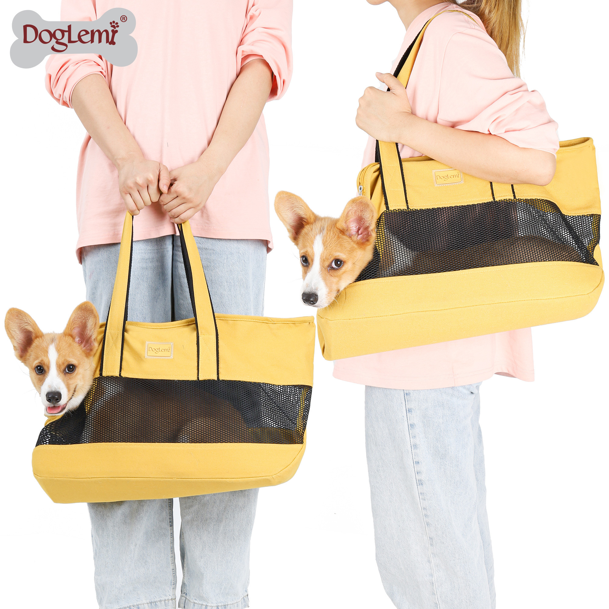 Designer dog cat pet carrier travel bag ,durable soft-sided pet carrier tote bag