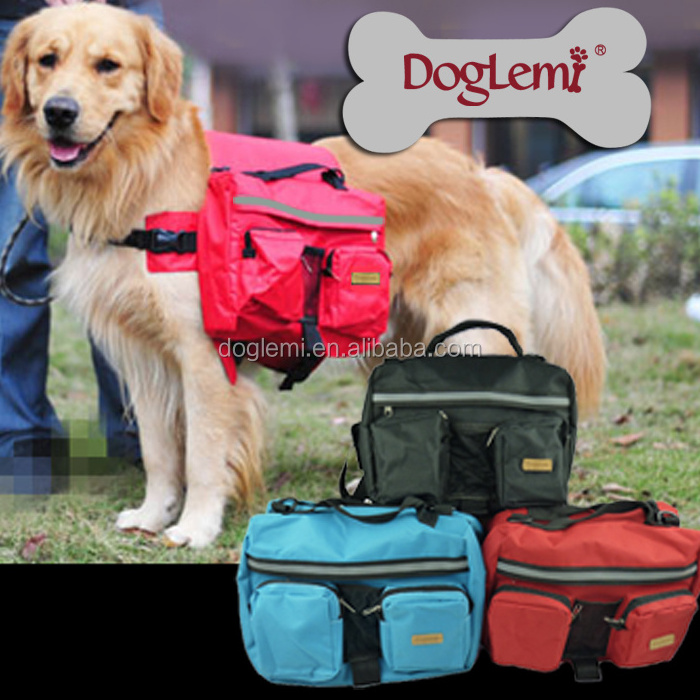 Pet Dog Bag Medium and large Big dogs outdoor backpack Saddle Bags for Hiking