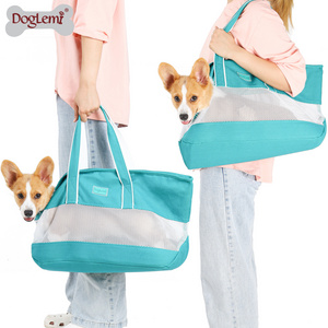 Designer dog cat pet carrier travel bag ,durable soft-sided pet carrier tote bag