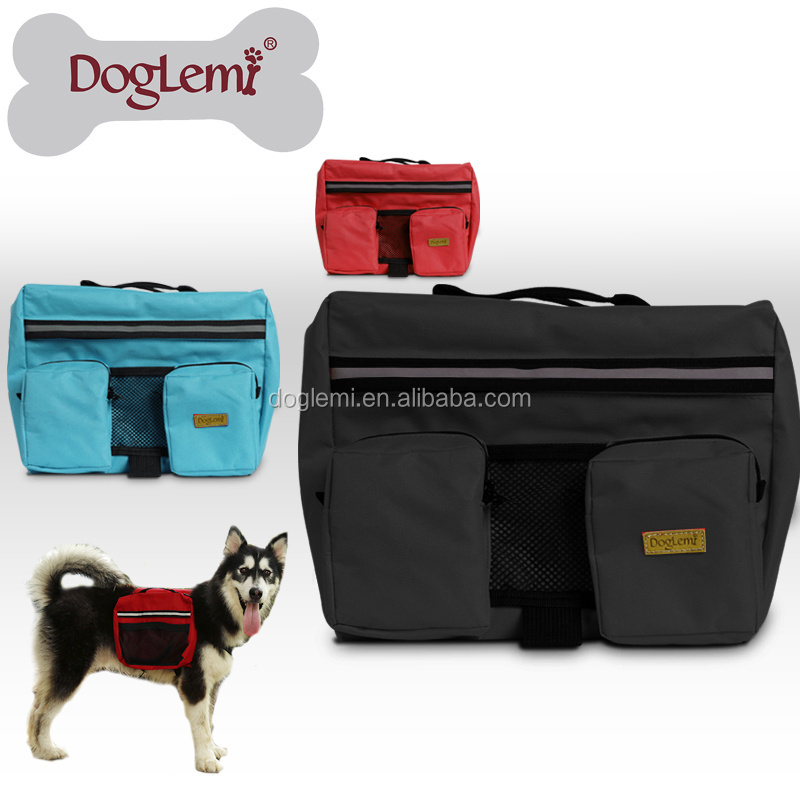 Pet Dog Bag Medium and large Big dogs outdoor backpack Saddle Bags for Hiking