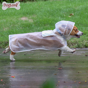 Lightweight durable waterproof rain jacket ,Vintage style dog raincoat