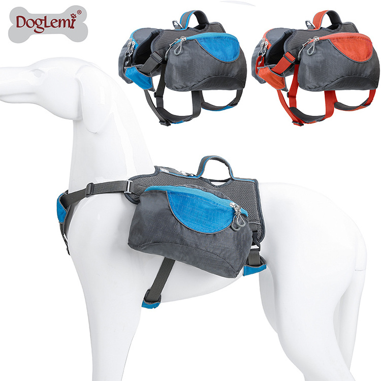 Pet dog self saddle bag harness backpack ,Pet backpack carrier dog saddle