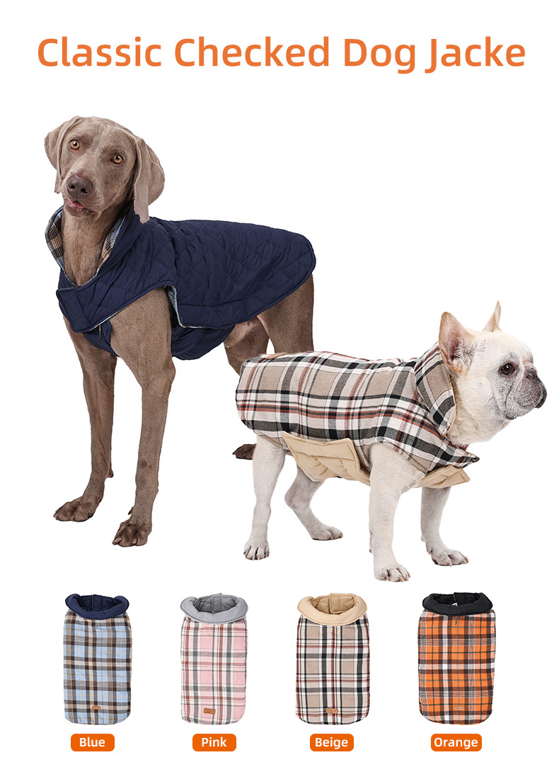 Manufacturer Wholesale Luxury Designer Dog Coat Dog Jacket Winter French Bulldog Fashion Dog Clothes