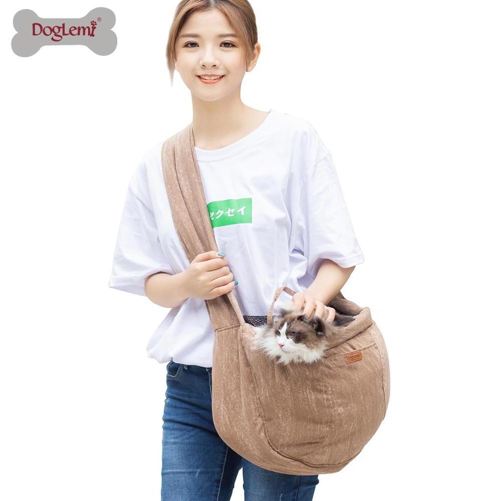 New Design Soft Canvas Retro Fashion Design Soft Cat Bag Dog Bag Pet Sling Shoulder Carry Bag