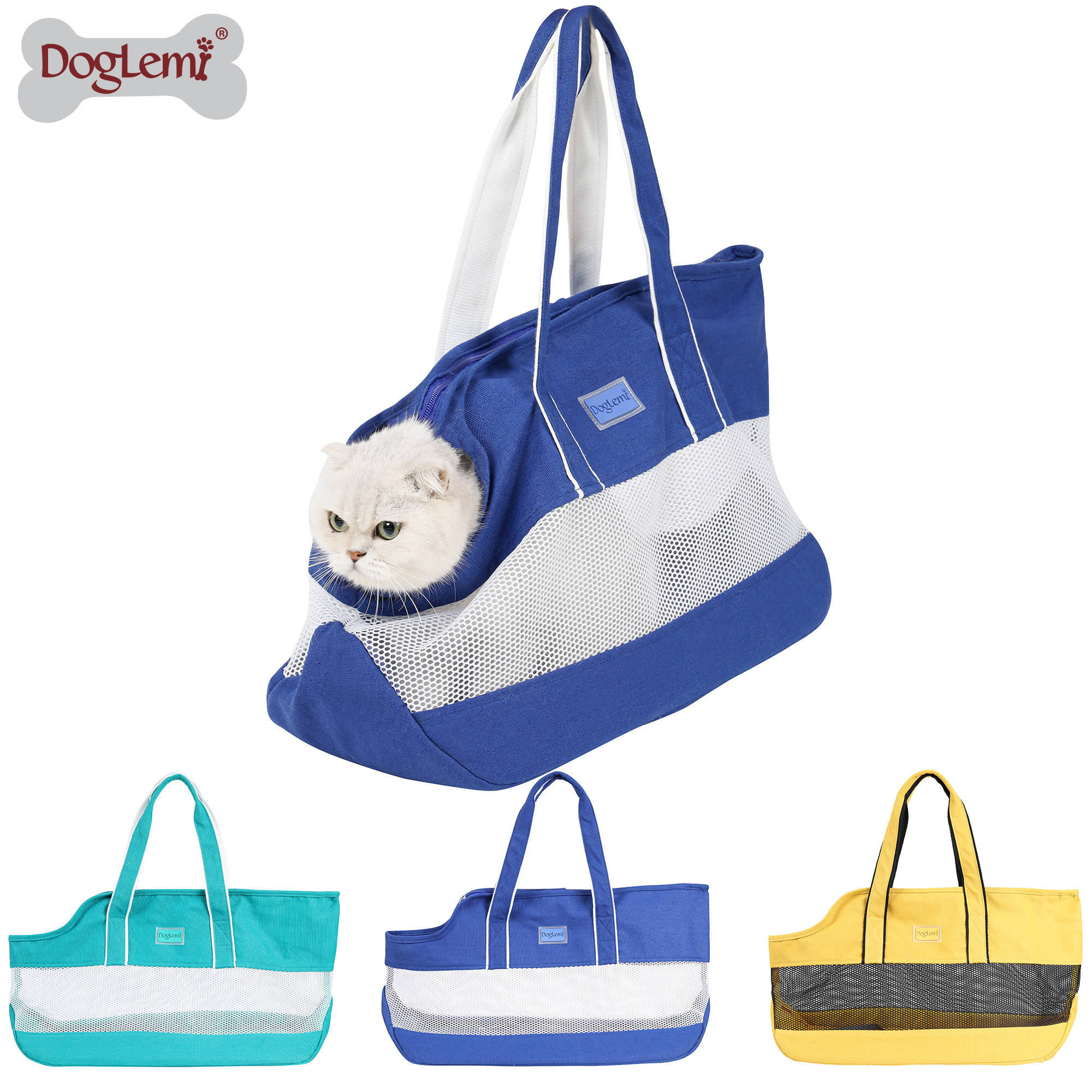 Foldable Dog Purse Portable Bag Carrier For Small to Medium Cat Dog Soft-Sided Cat Dog Pet Carrier handbag