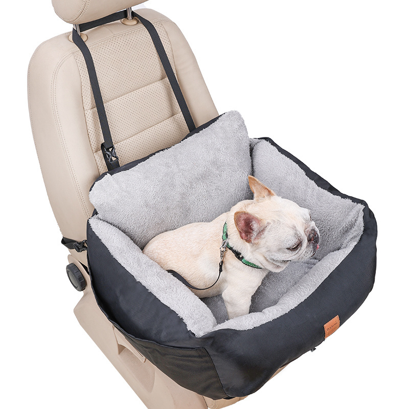 2 in 1 Booster Seats Dog Bed for Car Safety Travel Hammock with Pockets Pet Dog Car Seat Cover for Front Seat