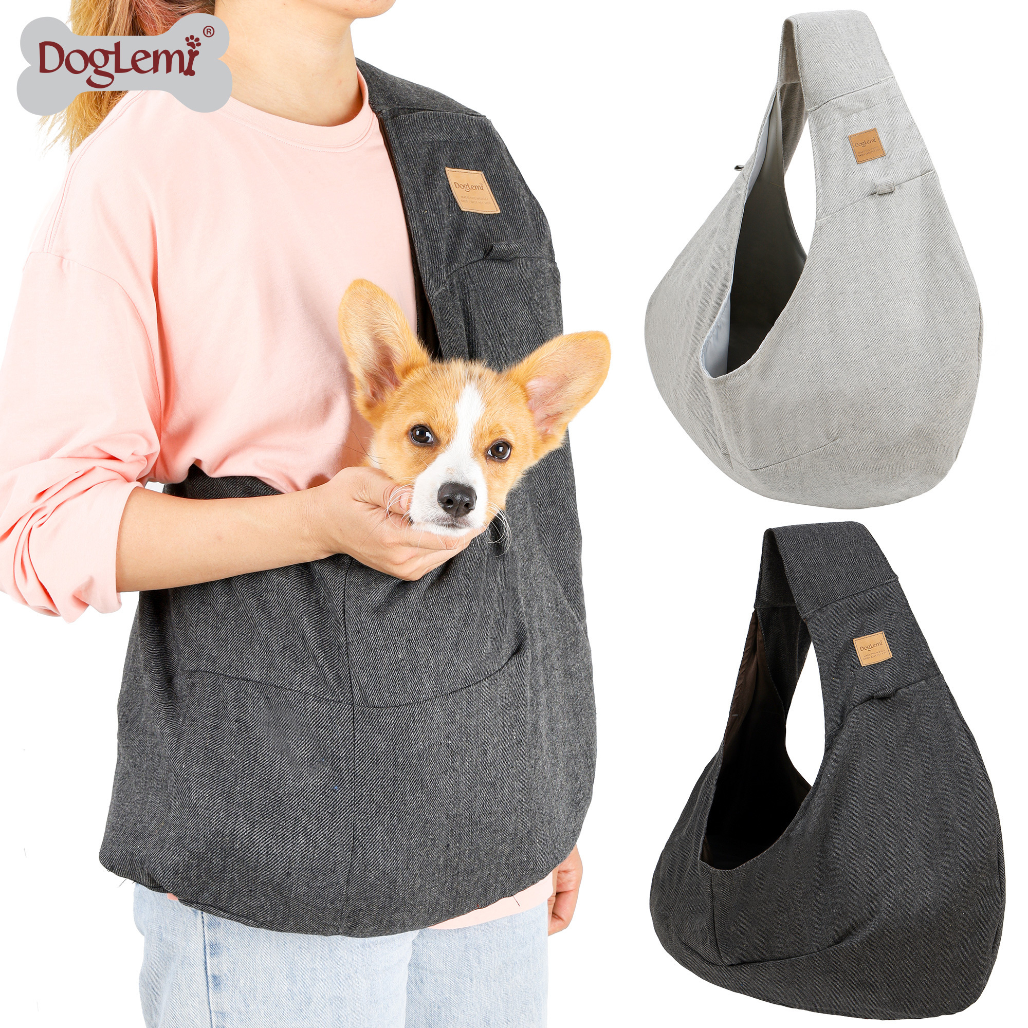 New design hugging shoulder pet dog walking bag carrier sling ,wholesale reversible pet carrier