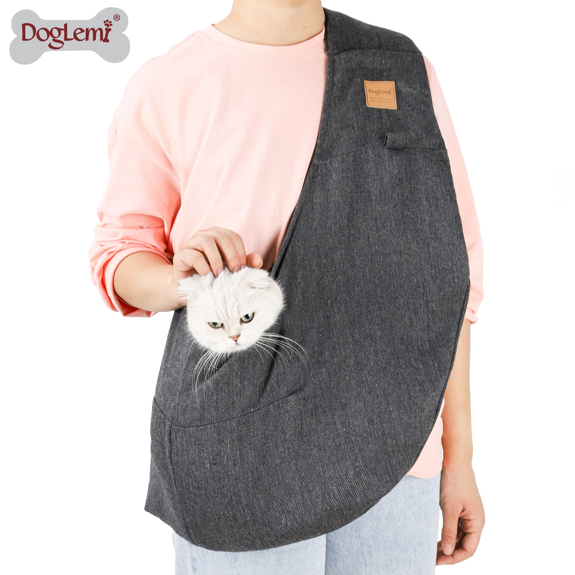 New design hugging shoulder pet dog walking bag carrier sling ,wholesale reversible pet carrier