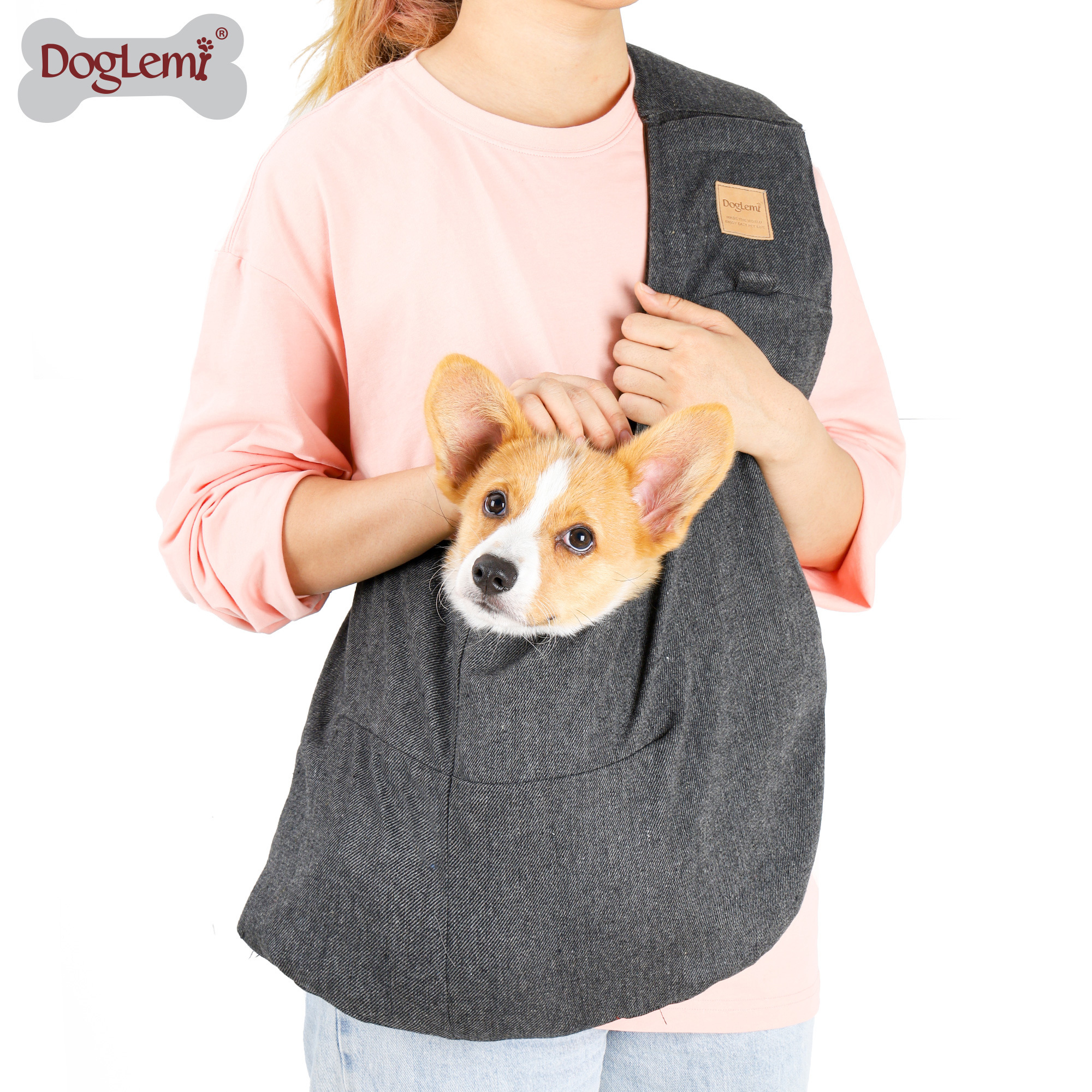 New design hugging shoulder pet dog walking bag carrier sling ,wholesale reversible pet carrier