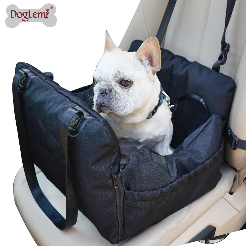 Portable Car Seat Pet Booster Seat Dog Bed Travel Safety Car Carrier with Side Pocket car pet seat cover